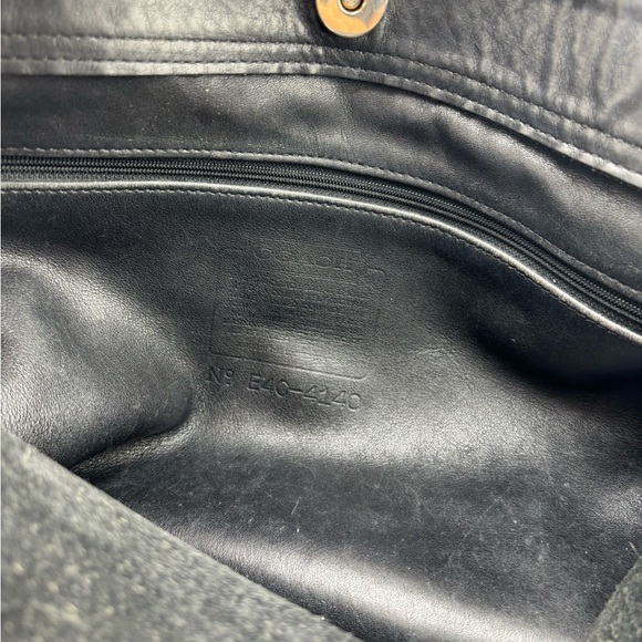 Vintage 90s Coach Lexington Bag 4140 Black Glove Tanned Leather USA Made - Picture 8 of 12